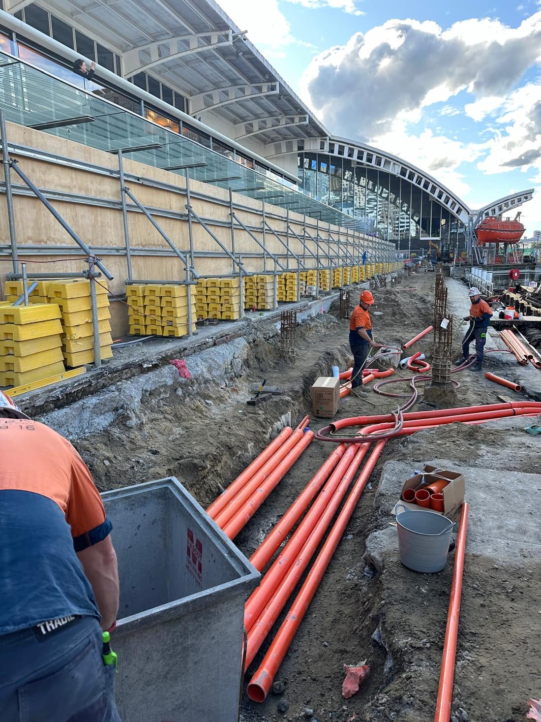 Conduit infrastructure installed by Thorntek at the Australian National Maritime Museum, Darling Harbour